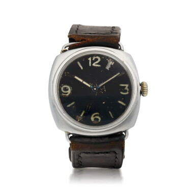 View full screen - View 1 of Lot 155. PANERAI/ROLEX | RADIOMIR, REF 3646, STAINLESS STEEL MILITARY DIVERS' WATCH, CIRCA 1940.