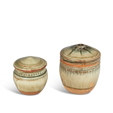 View full screen - View 1 of Lot 745. Two Lidded Vessels.