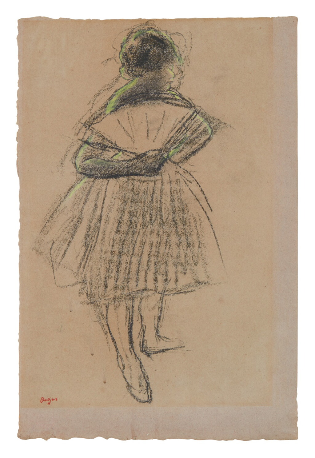 View full screen - View 1 of Lot 89. EDGAR DEGAS | DANSEUSE À L'ÉVENTAIL.