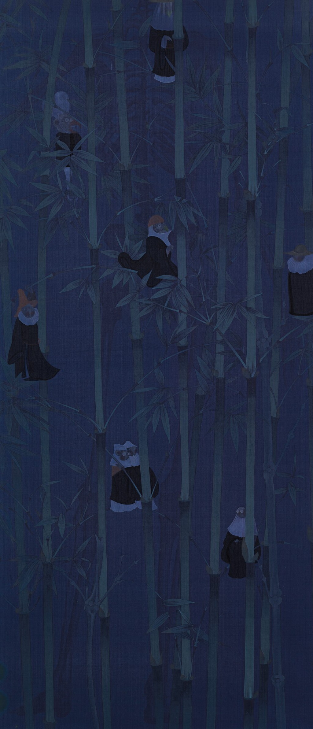 View full screen - View 1 of Lot 536. HAO LIANG 郝量 | THE SEVEN SAGES FROM THE BAMBOO GROVE 竹林七賢.