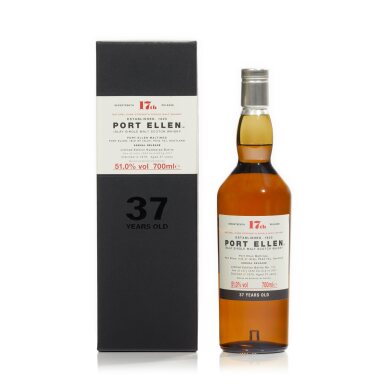 View full screen - View 1 of Lot 246. Port Ellen 17th Annual Release 37 Year Old 51.0 abv 1979 (1 BT70).