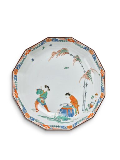 View full screen - View 1 of Lot 10. A Meissen Kakiemon 'Hob in the Well' Dodecagonal Dish, Circa 1730.