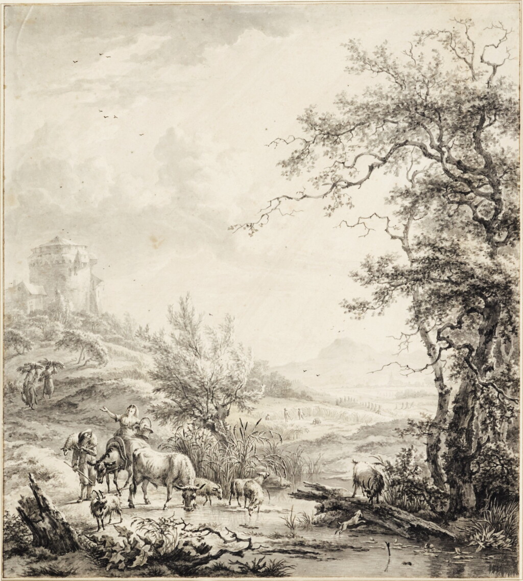 View full screen - View 1 of Lot 38. A pair of landscapes: summer and winter.