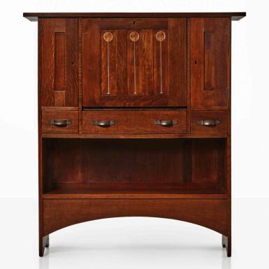 View full screen - View 1 of Lot 36. An Important Inlaid Drop-Front Desk.