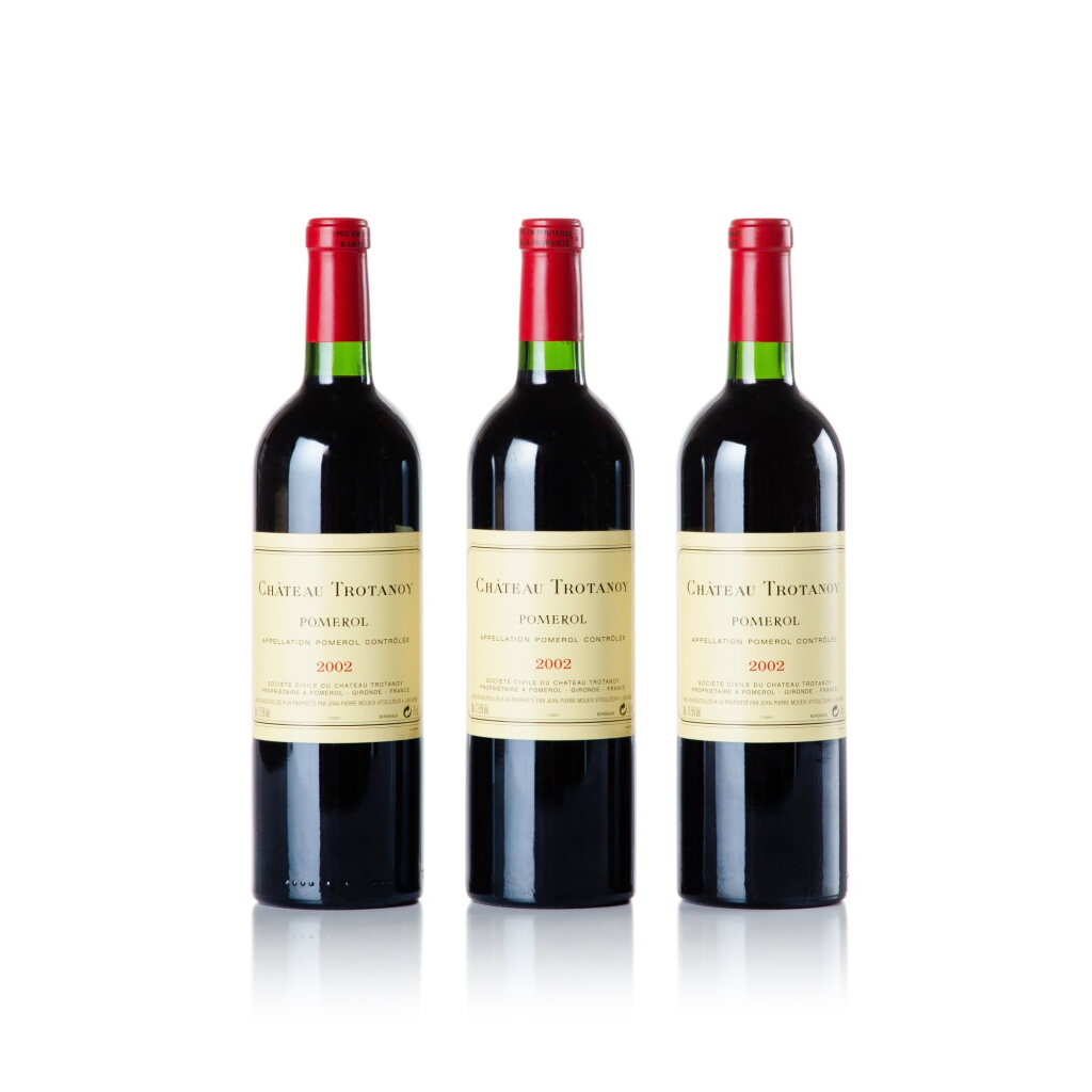 View full screen - View 1 of Lot 1032. Château Trotanoy 2002 (3 BT).