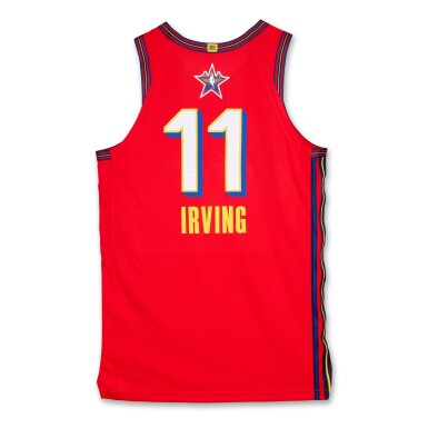 View full screen - View 1 of Lot 33. Kyrie Irving ‘NBA All-Star’ Prototype Jersey.