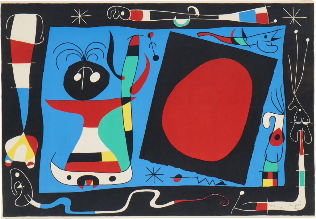 View full screen - View 1 of Lot 145. La Femme au miroir (Mourlot 242).