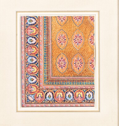View full screen - View 1 of Lot 268. A set of eight drawings made for interior decoration, 19th century | Ensemble de huit dessins préparatoires de décoration intérieure, XIXe siècle.
