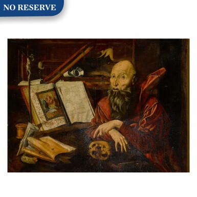 View full screen - View 1 of Lot 4. Saint Jerome in his study.