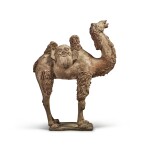 A large painted pottery camel, Tang dynasty | 唐 陶加彩駱駝