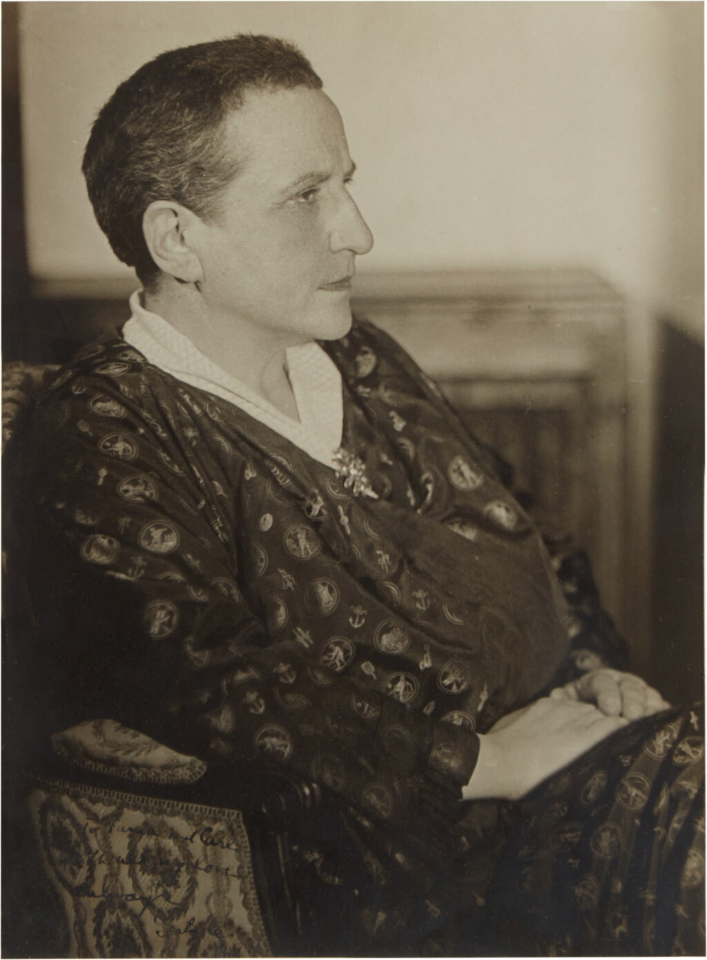 View full screen - View 1 of Lot 771. Gertrude Stein in Profile.