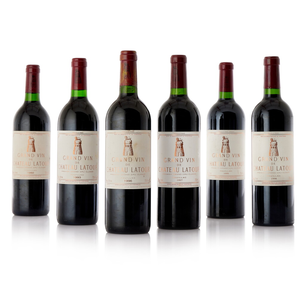 View full screen - View 1 of Lot 6256. Château Latour 1990-1999 Vertical (10 BT).