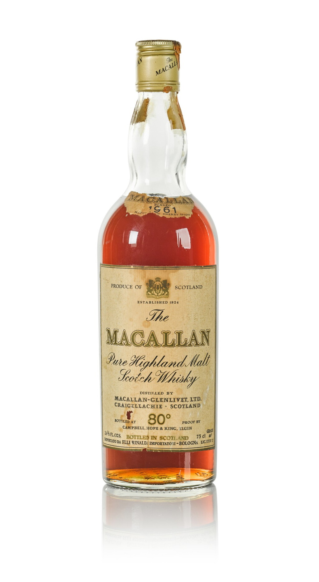 View full screen - View 1 of Lot 3. The Macallan 18 Year Old 46.0 abv 1961 .