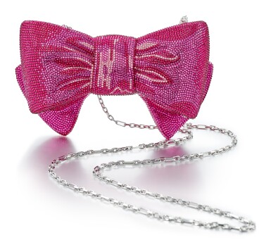 View full screen - View 1 of Lot 9142. MULTICOLOURED CRYSTAL CLUTCH EVENING BAG, 'BOW JUST FOR YOU', JUDITH LEIBER | 彩色水晶晚裝手袋, 'Bow Just For You', Judith Leiber.
