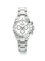 ROLEX | REF 116520 DAYTONA, A STAINLESS STEEL AUTOMATIC CHRONOGRAPH WRISTWATCH WITH BRACELET CIRCA 2007