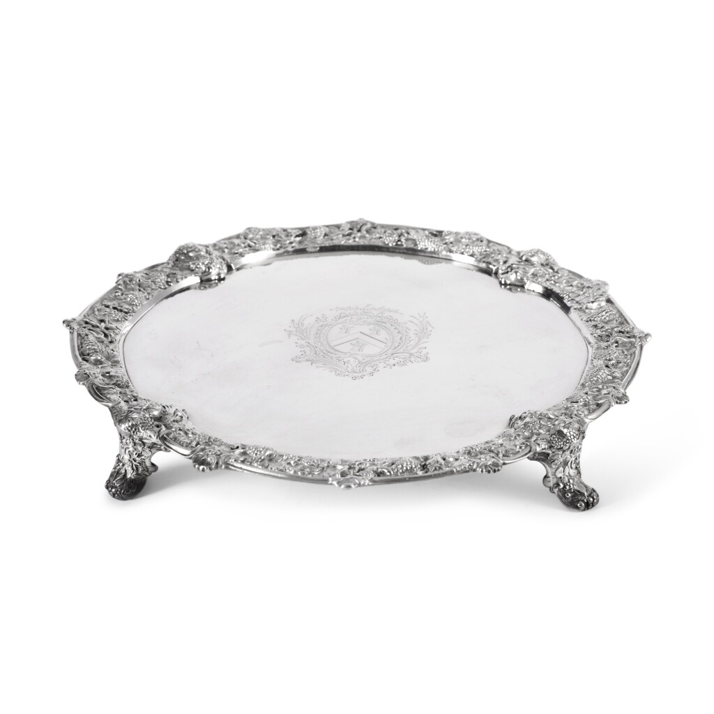 View full screen - View 1 of Lot 186. A George II Silver Salver, Phillips Garden, London, 1752.