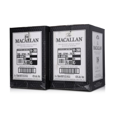 View full screen - View 1 of Lot 52. The Macallan 18 Year Old Sherry Oak 43.0 abv NV (12 Bottles 75cl).