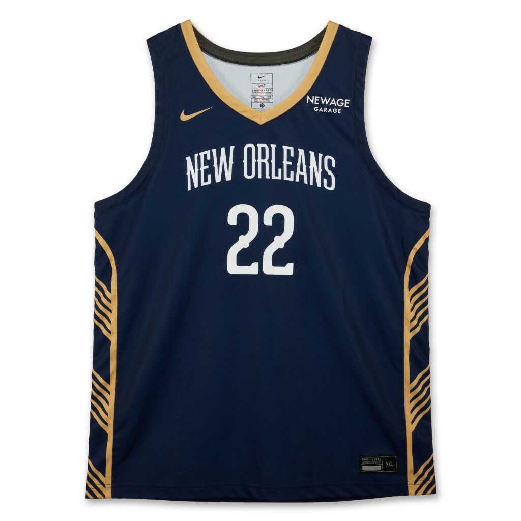 View full screen - View 1 of Lot 10. Derik Queen New Orleans Pelicans 2025 NBA Summer League Game Worn Jersey | NBA 2K26 Summer League Debut | Double-Double.