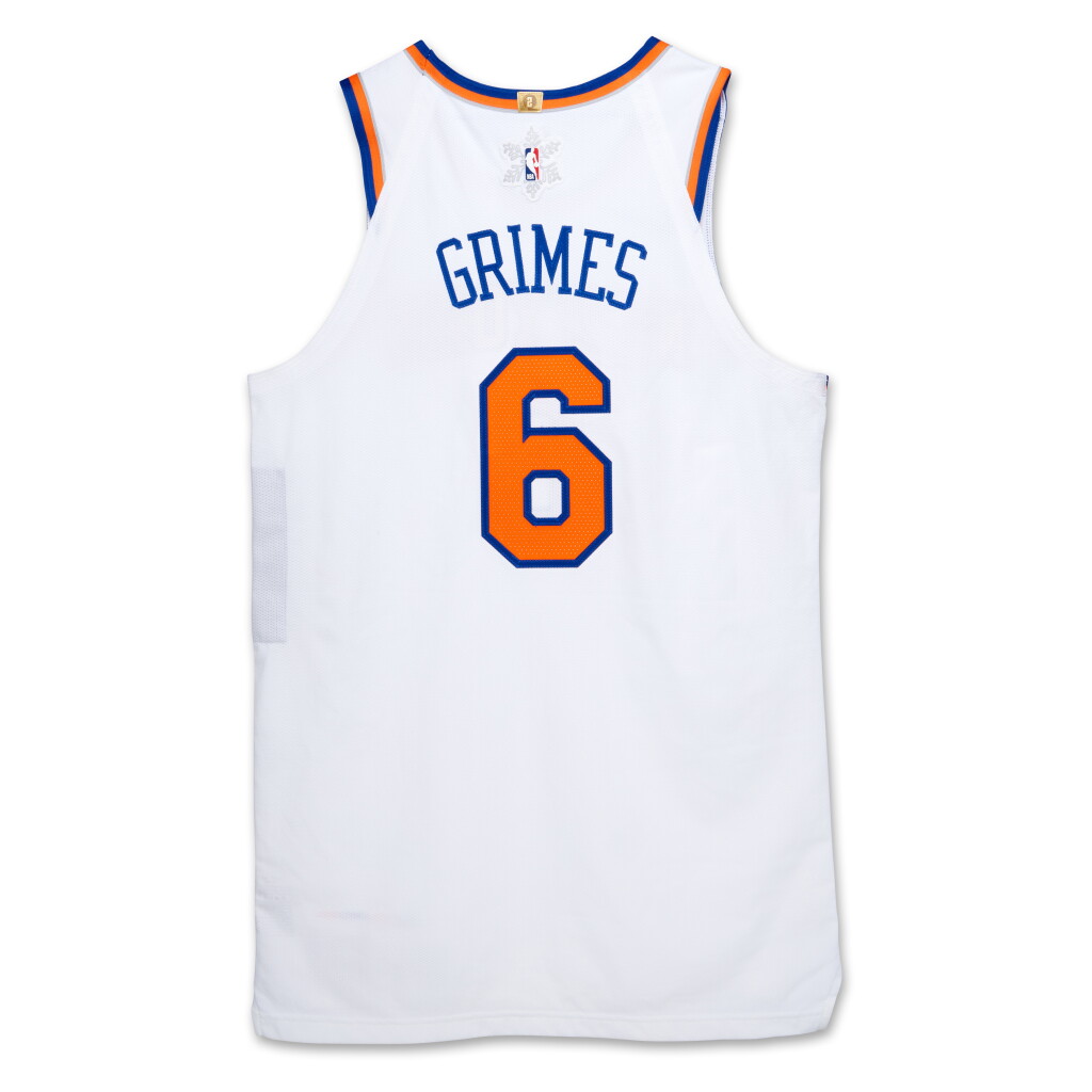 View full screen - View 1 of Lot 93. Quentin Grimes ‘Christmas Day’ New York Knicks 2023-2024 Game Worn Association Edition Jersey.