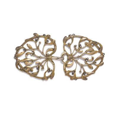 View full screen - View 1 of Lot 189. A French parcel-gilt silver buckle, Henri Vever, Paris, circa 1900.