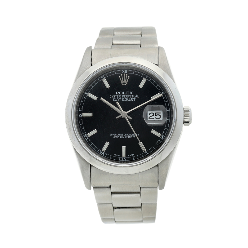 Rolex Datejust Reference 16220 A Stainless Steel Automatic Wristwatch rolex-datejust-reference-16220-a-stainless-steel-automatic-wristwatch