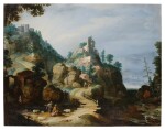 Sylvan landscape with a winding path