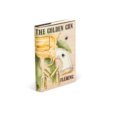 View full screen - View 1 of Lot 240. Ian Fleming | The Man with the Golden Gun, London, 1965, first edition, dust jacket, signed by Roger Moore.