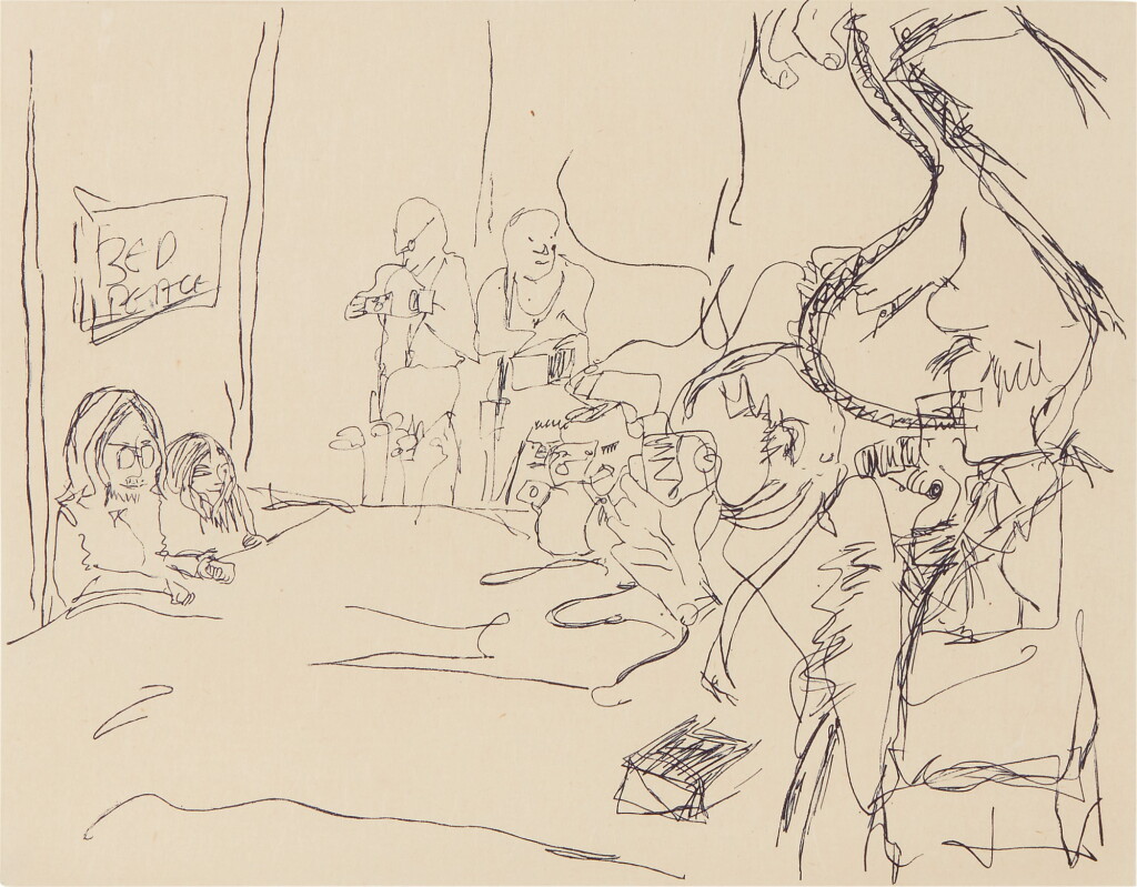 View full screen - View 1 of Lot 1102. JOHN LENNON | BED IN FOR PEACE.