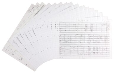 View full screen - View 1 of Lot 89. N. LeFanu. Autograph manuscript of the String Quartet no.4, 2017.