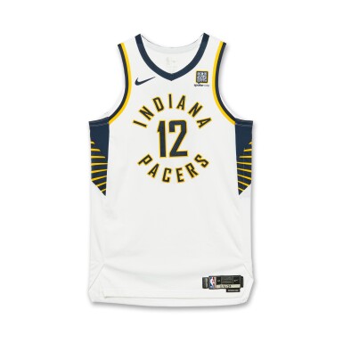 View full screen - View 1 of Lot 74. Johnny Furphy Indiana Pacers 2024-2025 Game Issued Association Edition Jersey .