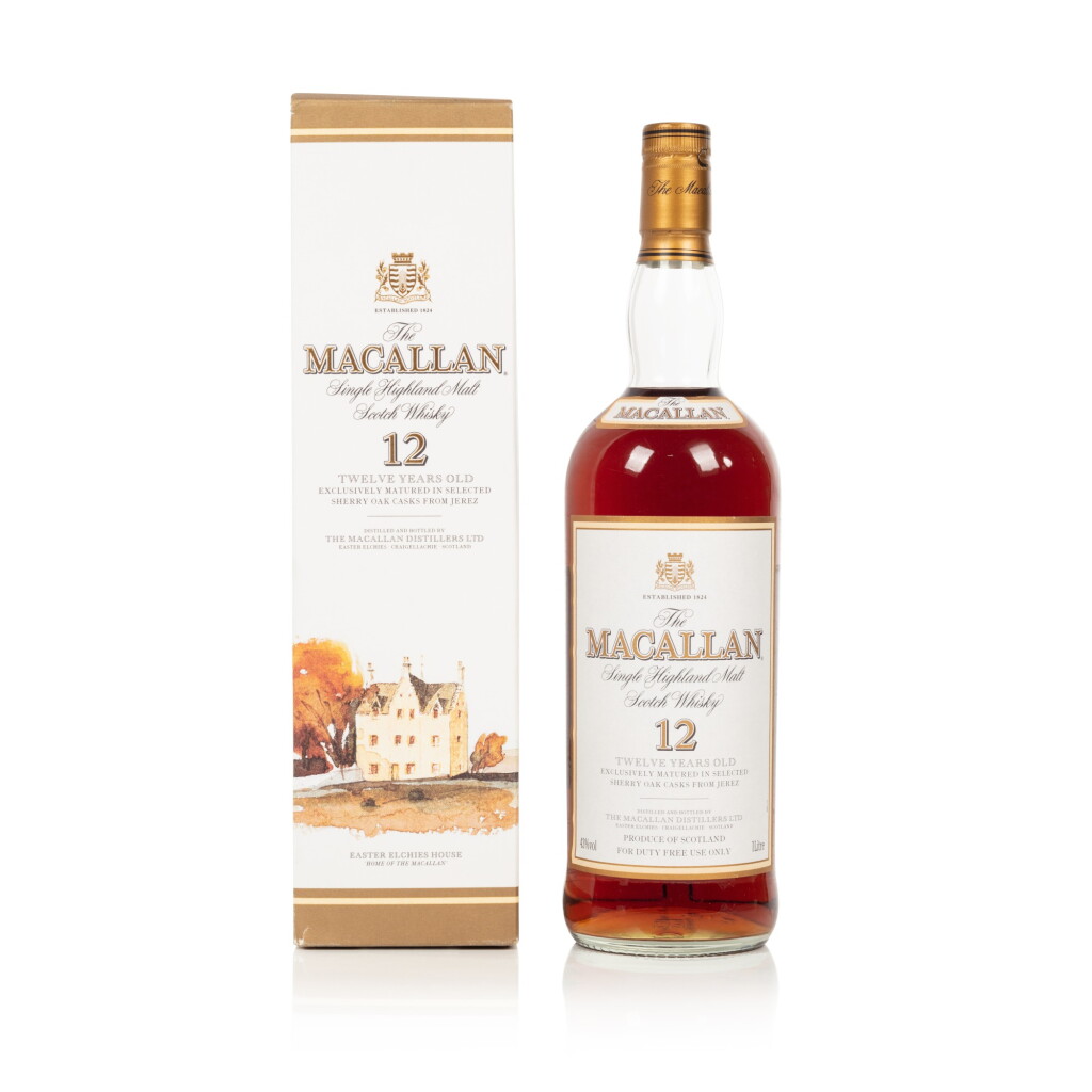 View full screen - View 1 of Lot 85. The Macallan 12 Year Old 43.0 abv NV (1 LITR).