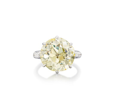 View full screen - View 1 of Lot 1872. Diamond Ring | 9.11克拉 圓形 U-V色 鑽石 戒指.