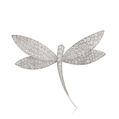 View full screen - View 1 of Lot 1601. 'Dragonfly' Diamond Brooch | 梵克雅寶 | 'Dragonfly’ 鑽石 胸針.