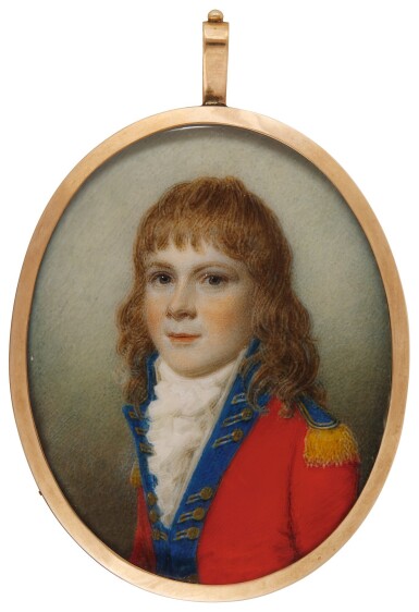 View full screen - View 1 of Lot 316. SAMUEL SHELLEY | PORTRAIT OF A YOUNG CADET, CIRCA 1795.