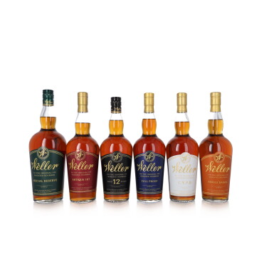 View full screen - View 1 of Lot 384. Weller Mixed Case NV (5 BT75, 1 LTR).
