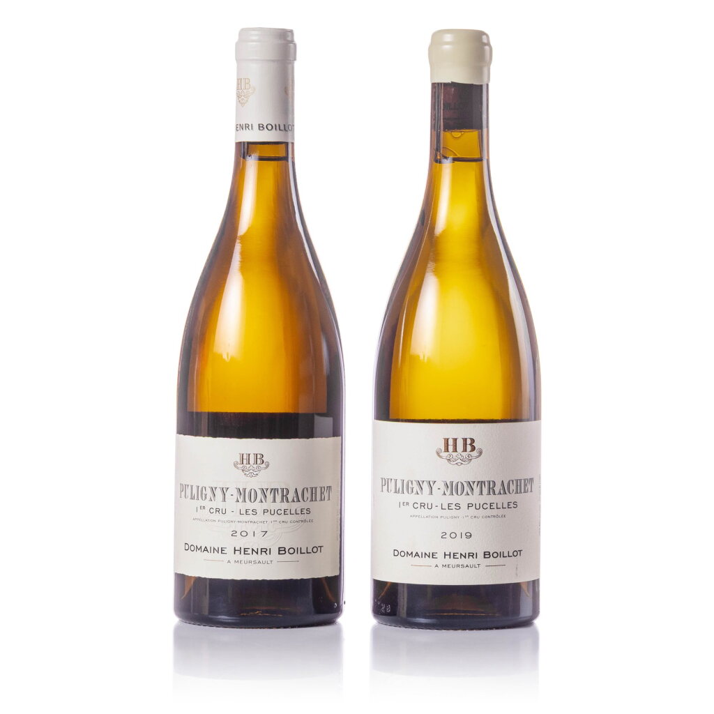 View full screen - View 1 of Lot 321. Puligny Montrachet, Les Pucelles 2017/2019 Domaine Henri Boillot (2 BT).