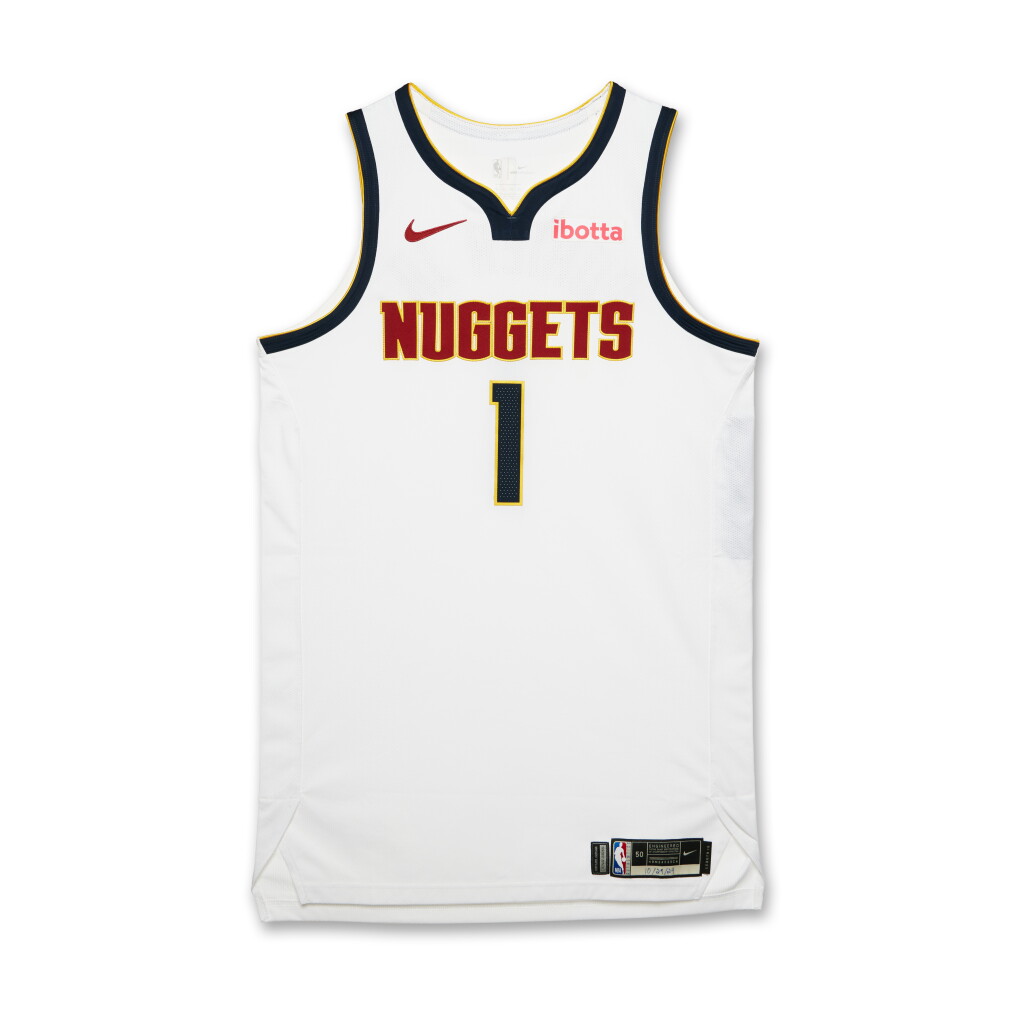 全萤幕检视 - 查看76Michael Porter Jr. Denver Nuggets 2024-2025 Game Worn Association Edition Jersey的1