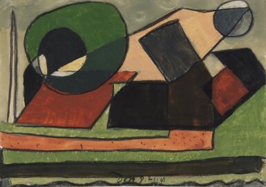 View full screen - View 1 of Lot 413. Untitled (Abstraction IV geometric).