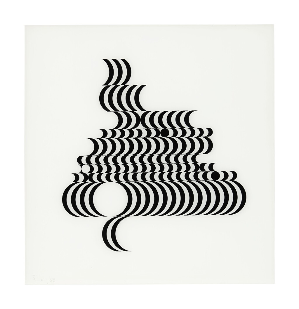 View full screen - View 1 of Lot 9. BRIDGET RILEY | UNTITLED (FRAGMENT 2) (SCHUBERT 5B).