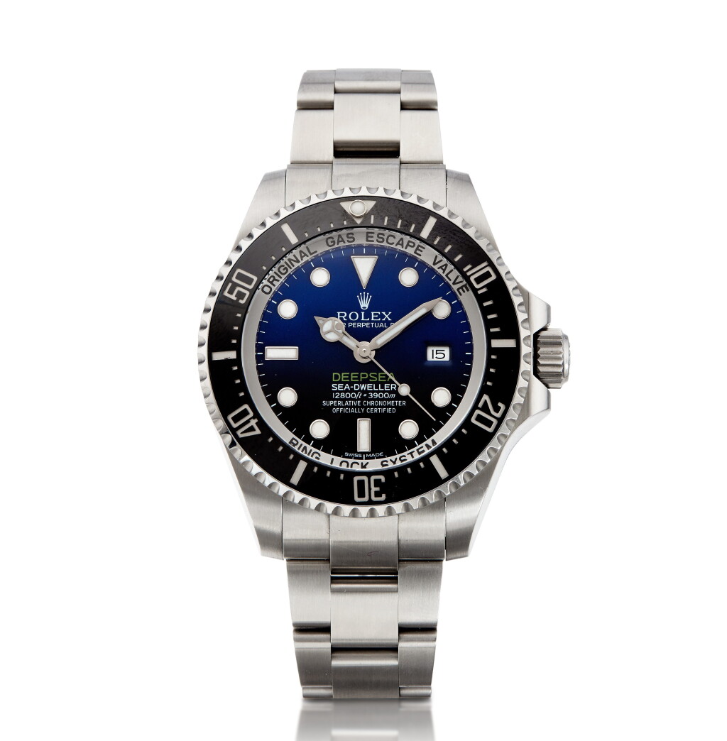 View full screen - View 1 of Lot 6. Reference 116660 Deepsea Sea-Dweller, A stainless steel wristwatch with date and bracelet, Made to Commemorate James Cameron's Deepsea Challenge, Circa 2017 勞力士 116660型號 Deepsea Sea-Dweller 精鋼鍊帶腕錶備日期顯示,約2017年為紀念詹姆斯・卡麥隆之深海挑戰製造.
