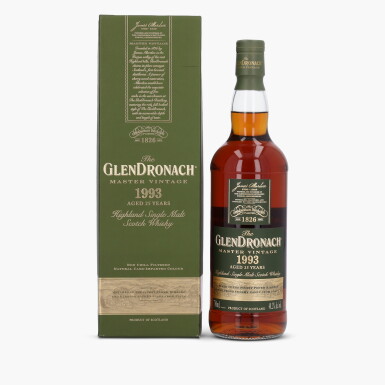 View full screen - View 1 of Lot 2065. The Glendronach Master Vintage 25 Year Old 48.2 abv 1993 (1 Bottle 75cl).