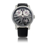 ARNOLD & SON | TB88 TRUE BEAT, REF 1TBAS.B01A.C113S STAINLESS STEEL DUAL BARREL WRISTWATCH WITH DEAD BEAT SECONDS MADE IN 2016