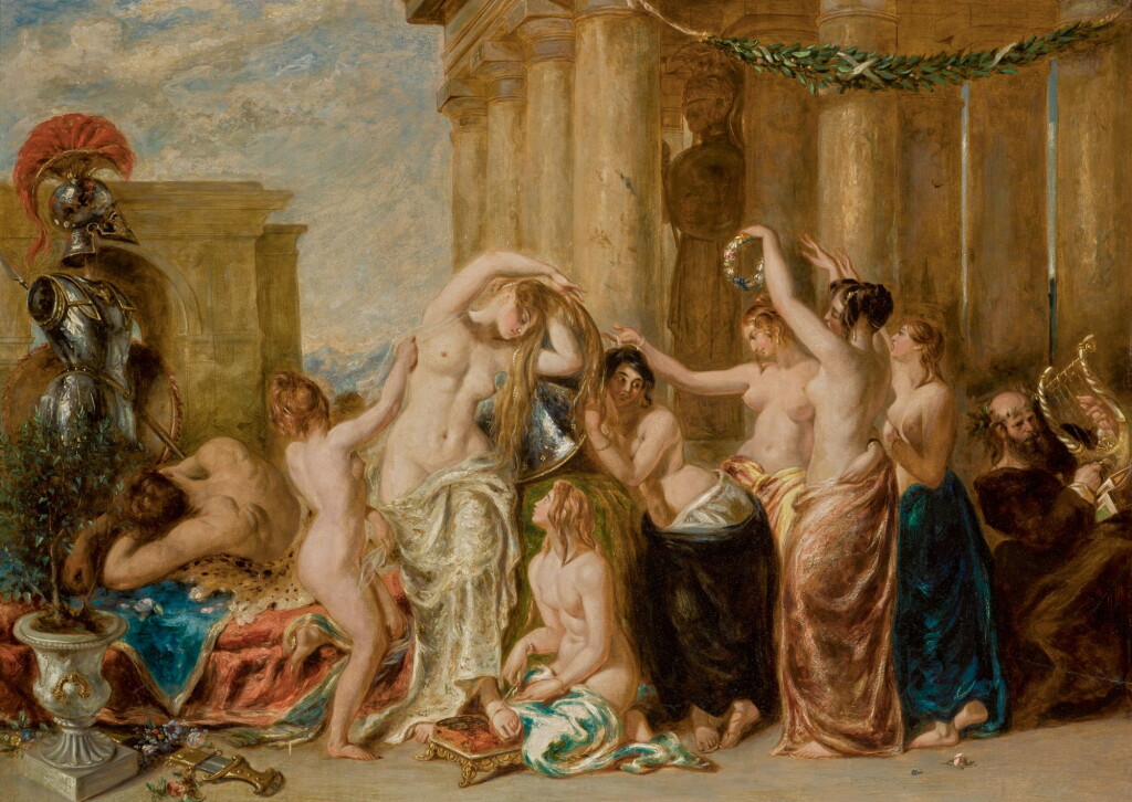 View full screen - View 1 of Lot 168. WILLIAM ETTY, R.A. | VENUS AND HER SATELLITES.