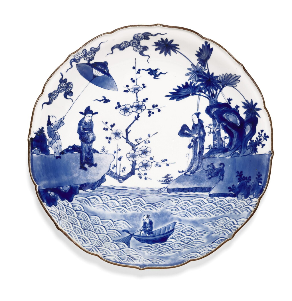 View full screen - View 1 of Lot 80. A KAKIEMON-STYLE DISH FUKU MARK | EDO PERIOD, LATE 17TH CENTURY.