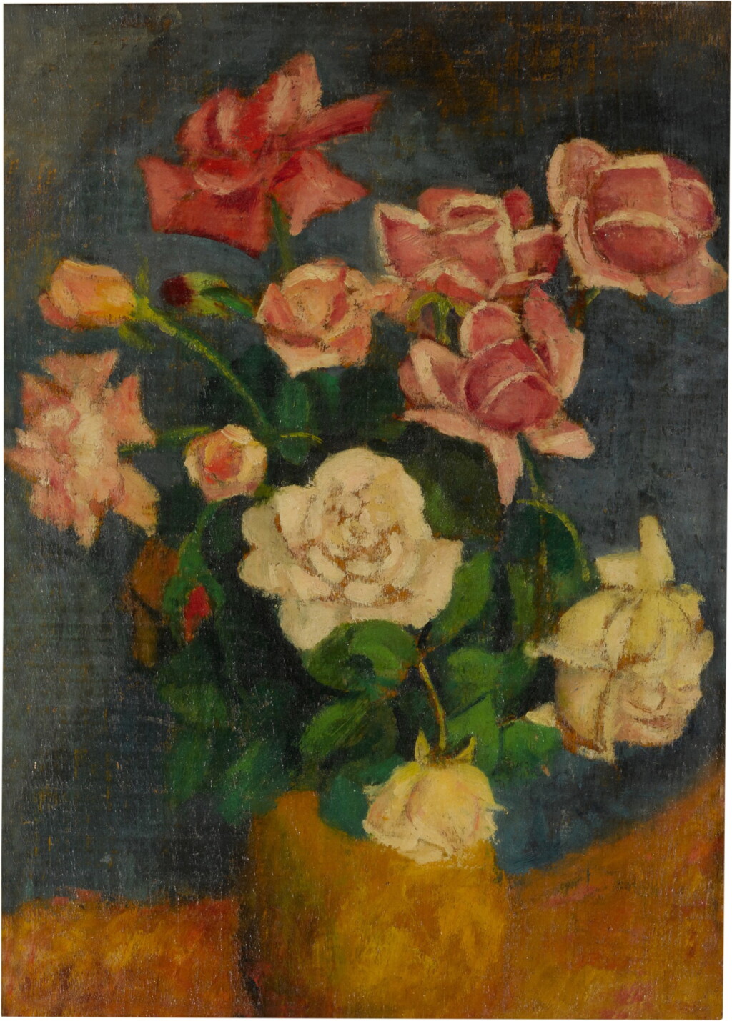 View full screen - View 1 of Lot 29. Vase de roses.