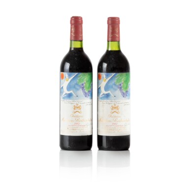 View full screen - View 1 of Lot 439. Château Mouton Rothschild 1982 (2 BT).