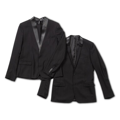 View full screen - View 1 of Lot 93. Two black wool jackets.