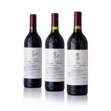 View full screen - View 1 of Lot 7102. Vega Sicilia 'Unico' 1999 (12 BT).