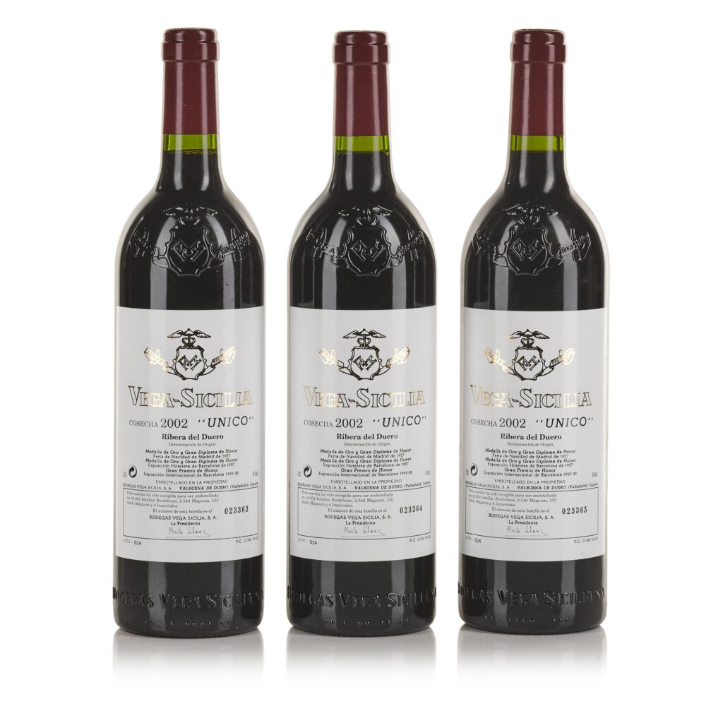 View full screen - View 1 of Lot 405. Vega Sicilia 'Unico' 2002 (3 BT).