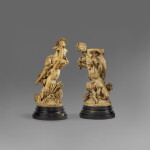Faun Abducting a Nymph; Triton and Bacchante